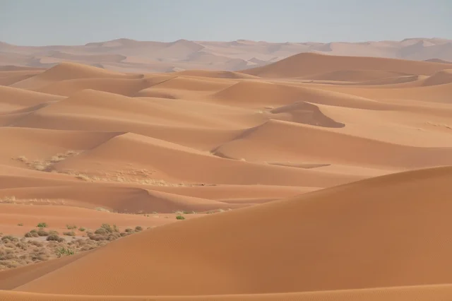 Nafud Desert Sand Dunes Landscape in Saudi Arabia