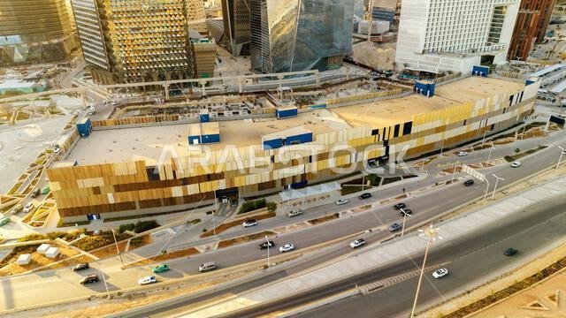Modern buildings in King Abdullah Financial District (KAFD), Riyadh, Saudi Arabia.