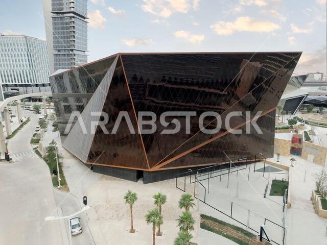 Modern buildings in King Abdullah Financial District (KAFD), Riyadh, Saudi Arabia.