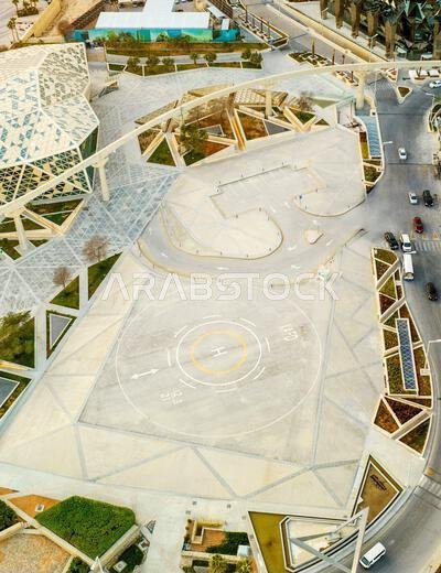 Modern buildings in King Abdullah Financial District (KAFD), Riyadh, Saudi Arabia.