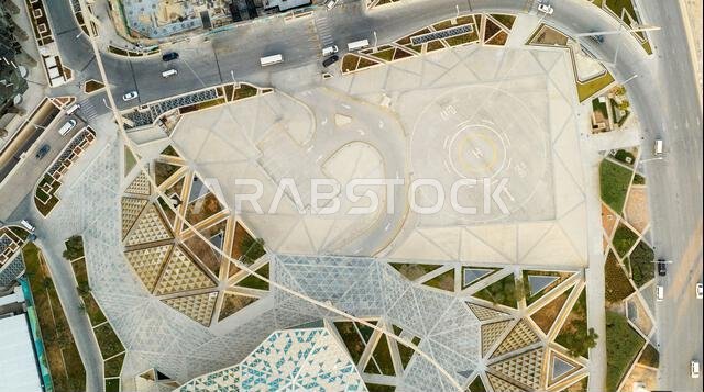 Modern buildings in King Abdullah Financial District (KAFD), Riyadh, Saudi Arabia.