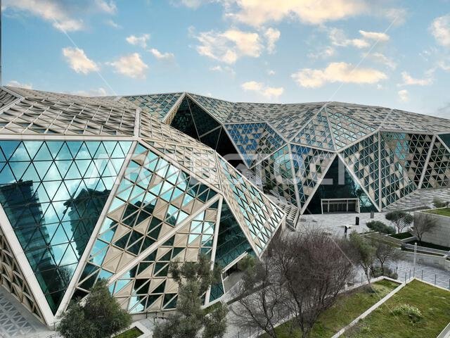 Modern buildings in King Abdullah Financial District (KAFD), Riyadh, Saudi Arabia.