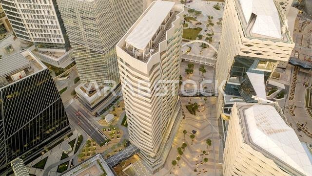 Modern buildings in King Abdullah Financial District (KAFD), Riyadh, Saudi Arabia. Modern buildings in King Abdullah Financial District (KAFD), Riyadh, Saudi Arabia.