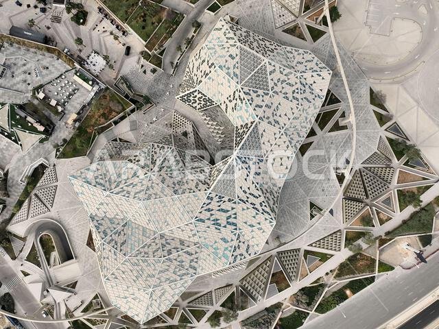 Modern buildings in King Abdullah Financial District (KAFD), Riyadh, Saudi Arabia.