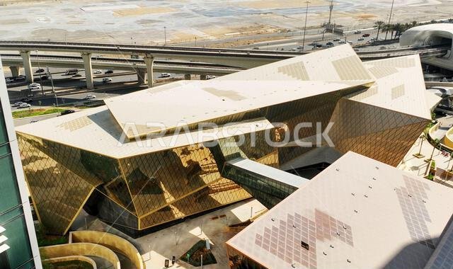 Modern buildings in King Abdullah Financial District (KAFD), Riyadh, Saudi Arabia.