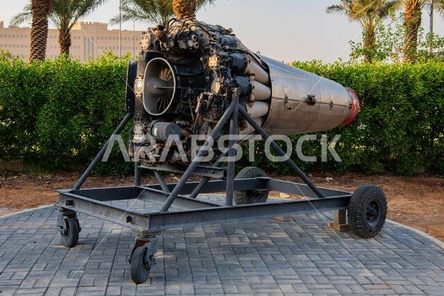 Turbojet Engine at Royal Saudi Air Force Museum in Riyadh, Saudi Arabia