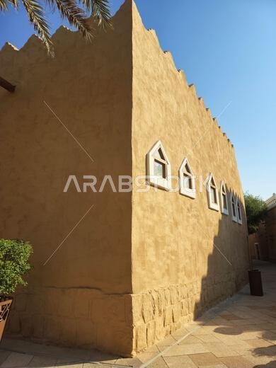 الآثار القديمة في الدرعية، بالقرب من الرياض، المملكة العربية السعودية.