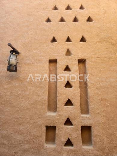 الآثار القديمة في الدرعية، بالقرب من الرياض، المملكة العربية السعودية.