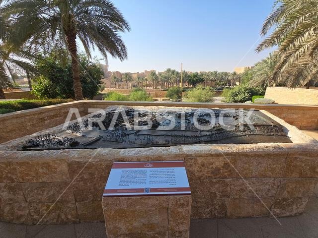 الآثار القديمة في الدرعية، بالقرب من الرياض، المملكة العربية السعودية.