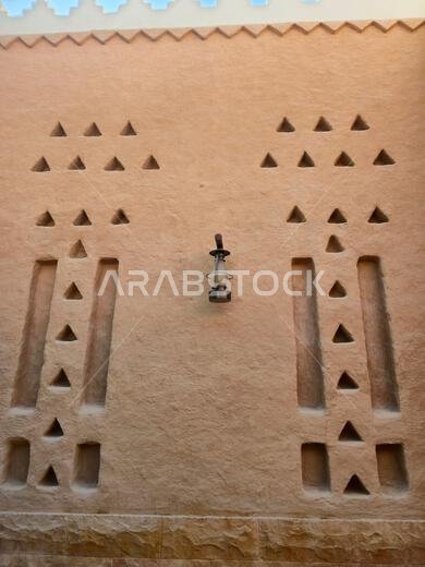 الآثار القديمة في الدرعية، بالقرب من الرياض، المملكة العربية السعودية.