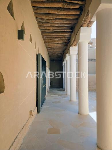 الآثار القديمة في الدرعية، بالقرب من الرياض، المملكة العربية السعودية.