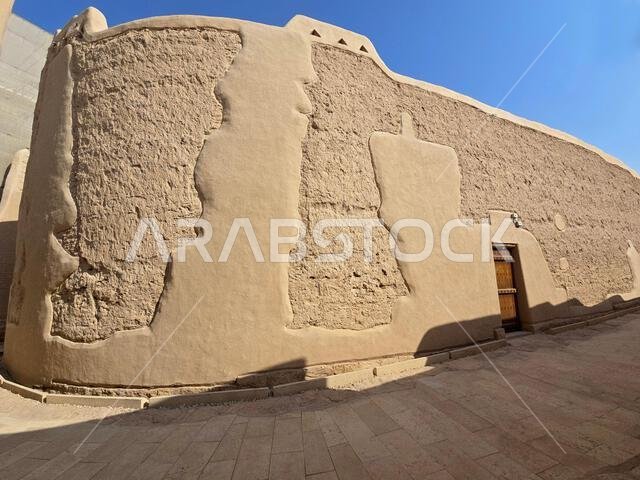 الآثار القديمة في الدرعية، بالقرب من الرياض، المملكة العربية السعودية.