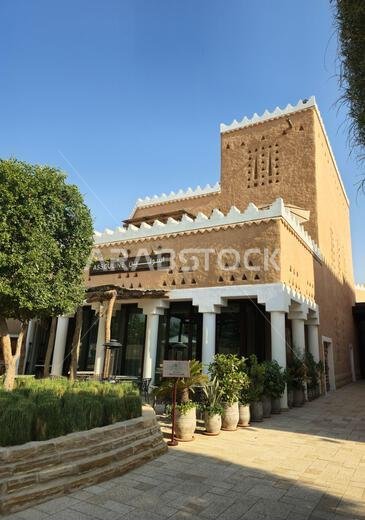 الآثار القديمة في الدرعية، بالقرب من الرياض، المملكة العربية السعودية.