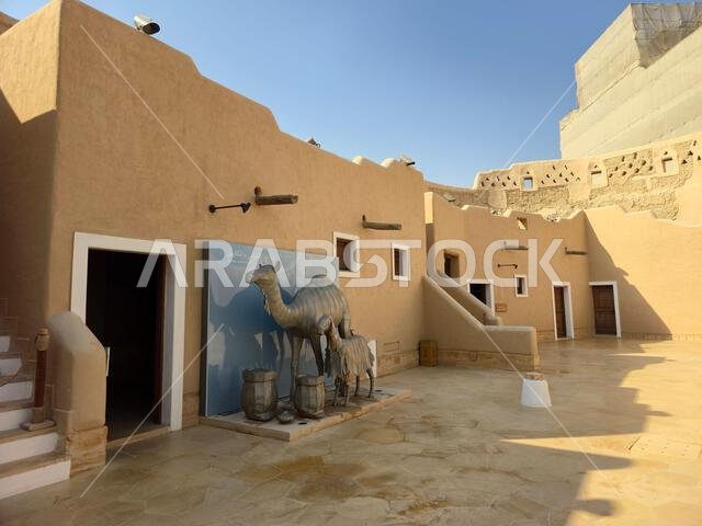 الآثار القديمة في الدرعية، بالقرب من الرياض، المملكة العربية السعودية.
