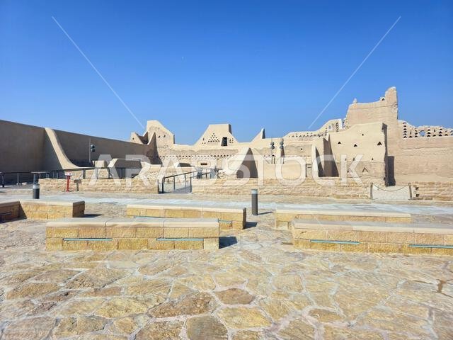 الآثار القديمة في الدرعية، بالقرب من الرياض، المملكة العربية السعودية.