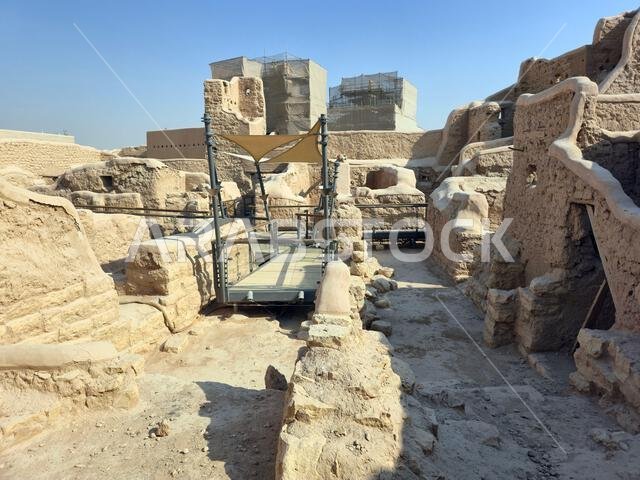 The ancient ruins of Diriyah, near Riyadh, Saudi Arabia.