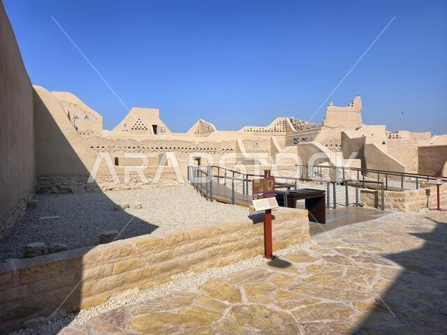 الآثار القديمة في الدرعية، بالقرب من الرياض، المملكة العربية السعودية.