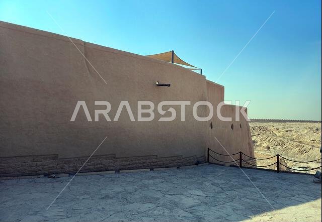 الآثار القديمة في الدرعية، بالقرب من الرياض، المملكة العربية السعودية.