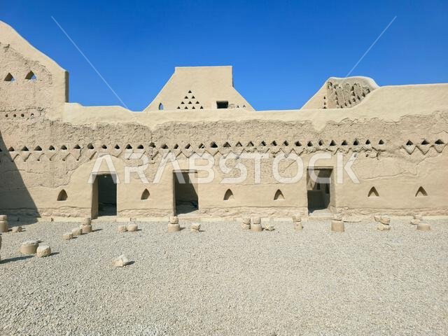 الآثار القديمة في الدرعية، بالقرب من الرياض، المملكة العربية السعودية.