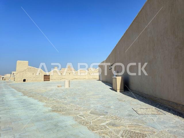 الآثار القديمة في الدرعية، بالقرب من الرياض، المملكة العربية السعودية.