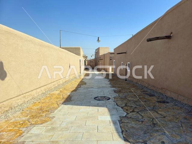 الآثار القديمة في الدرعية، بالقرب من الرياض، المملكة العربية السعودية.