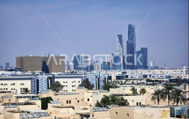 A view of KAFD in Riyadh, Saudi Arabia.