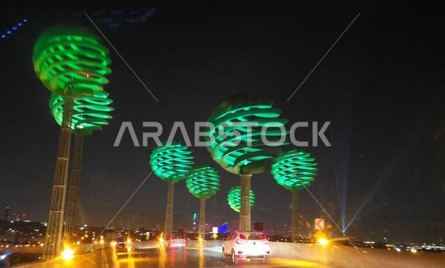 The Spheres art installation in Riyadh, Saudi Arabia.