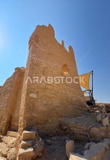 الآثار القديمة في الدرعية، بالقرب من الرياض، المملكة العربية السعودية.