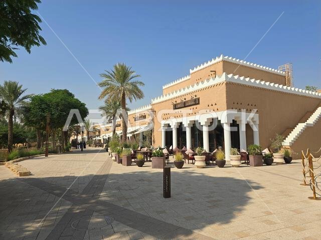 الآثار القديمة في الدرعية، بالقرب من الرياض، المملكة العربية السعودية.