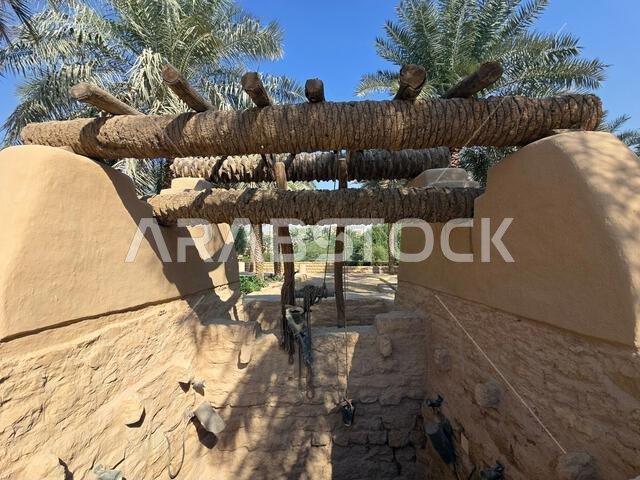 الآثار القديمة في الدرعية، بالقرب من الرياض، المملكة العربية السعودية.