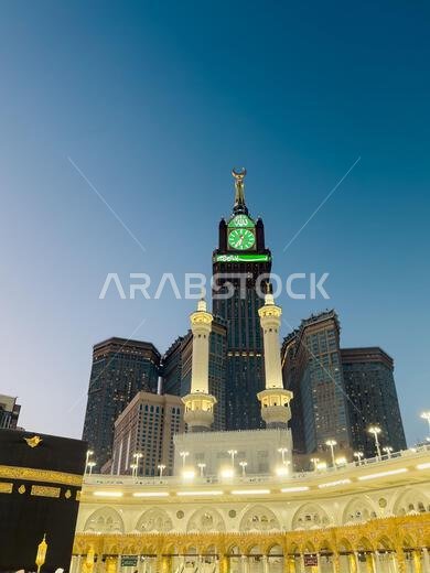 MAKKAH, SAUDI ARABIA – December 18, 2025: View of the Holy Kaaba at Masjid al-Haram in Mecca.