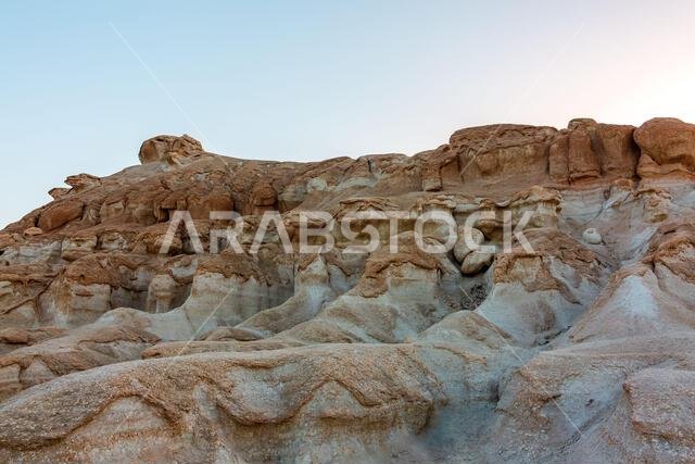 Al Qarah Mountain at Al Ahsa Oasis, UNESCO World Heritage Site, Hofuf, Saudi Arabia