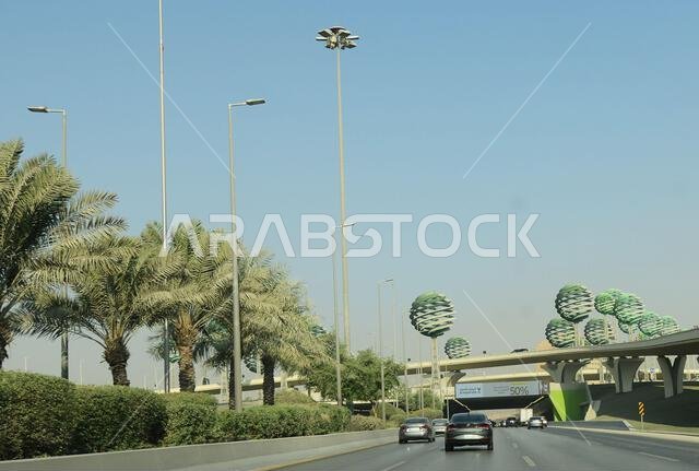 The Spheres art installation in Riyadh, Saudi Arabia.
