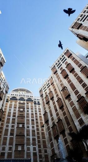 Makkah, Saudi Arabia - March 8, 2024: Hotel buildings near Masjid Al-Haram