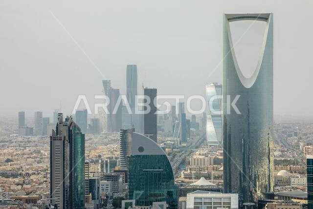 Contemporary cityscape with futuristic high rise architecture, corporate towers and dense urban downtown development representing economic growth, Al