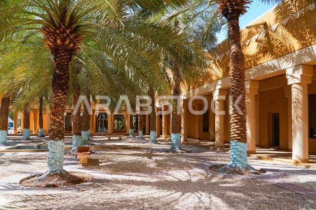 Traditional Najdi architecture of the Murabba Historical Palace in Riyadh, Saudi Arabia