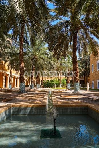 Traditional Najdi architecture of the Murabba Historical Palace in Riyadh, Saudi Arabia
