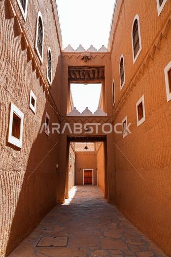 Traditional Najdi architecture of the Murabba Historical Palace in Riyadh, Saudi Arabia