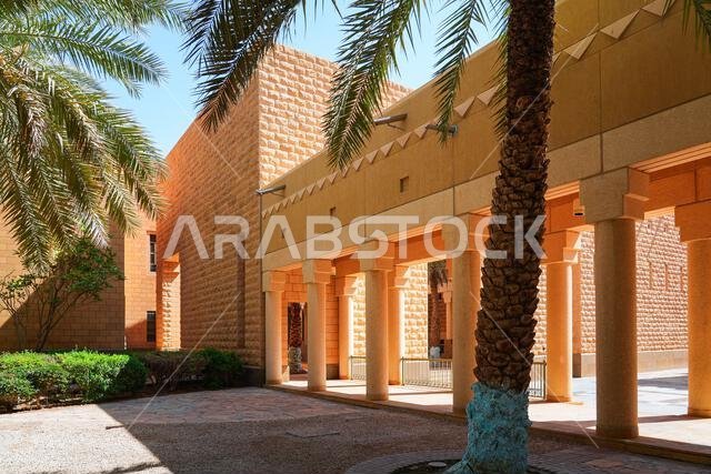 العمارة النجدية التقليدية لقصر المربع التاريخي في الرياض، المملكة العربية السعودية