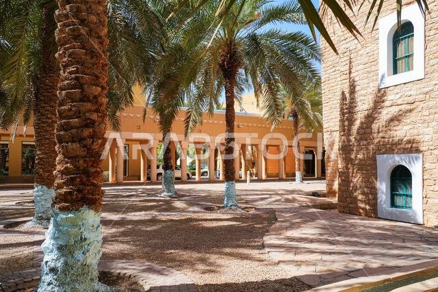 Traditional Najdi architecture of the Murabba Historical Palace in Riyadh, Saudi Arabia