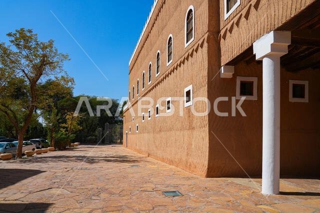 Traditional Najdi architecture of the Murabba Historical Palace in Riyadh, Saudi Arabia