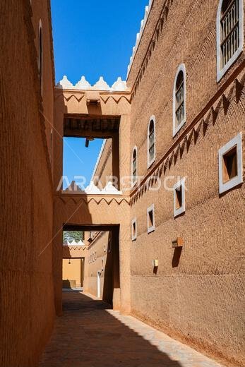 Traditional Najdi architecture of the Murabba Historical Palace in Riyadh, Saudi Arabia