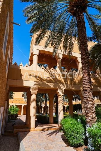 Traditional Najdi architecture of the Murabba Historical Palace in Riyadh, Saudi Arabia