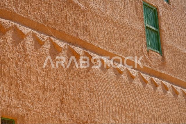 العمارة النجدية التقليدية لقصر المربع التاريخي في الرياض، المملكة العربية السعودية العمارة النجدية التقليدية لقصر المربع التاريخي في الرياض، المملكة العربية السعودية