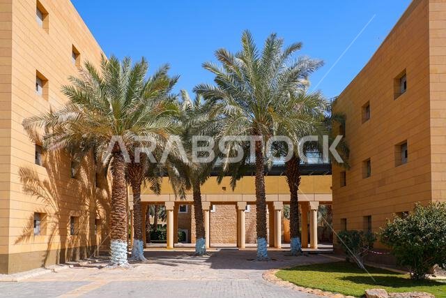 العمارة النجدية التقليدية لقصر المربع التاريخي في الرياض، المملكة العربية السعودية