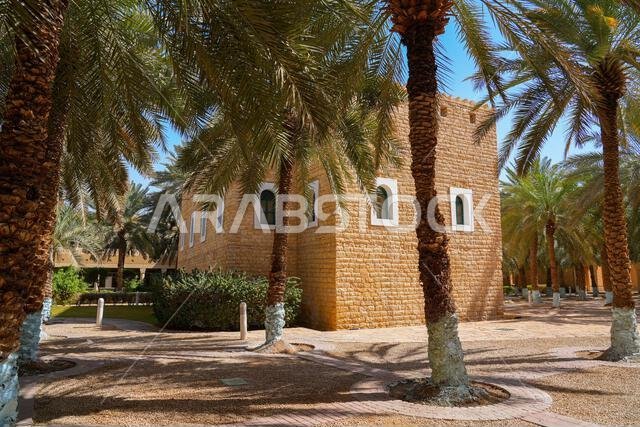 Traditional Najdi architecture of the Murabba Historical Palace in Riyadh, Saudi Arabia