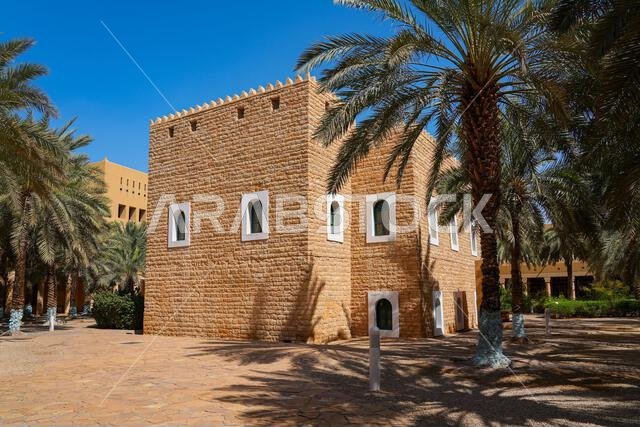 Traditional Najdi architecture of the Murabba Historical Palace in Riyadh, Saudi Arabia