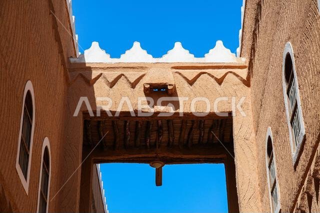 Traditional Najdi architecture of the Murabba Historical Palace in Riyadh, Saudi Arabia