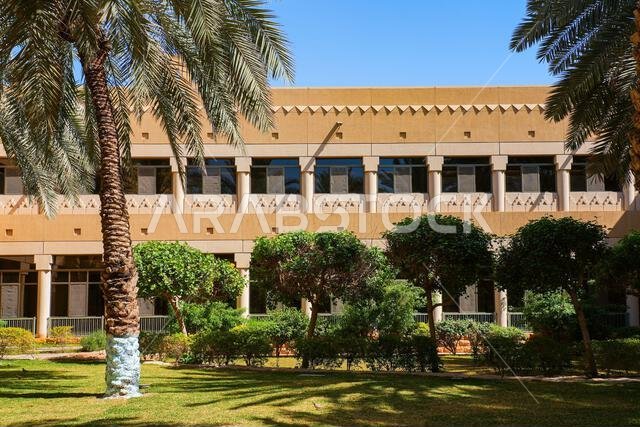 Traditional Najdi architecture of the Murabba Historical Palace in Riyadh, Saudi Arabia