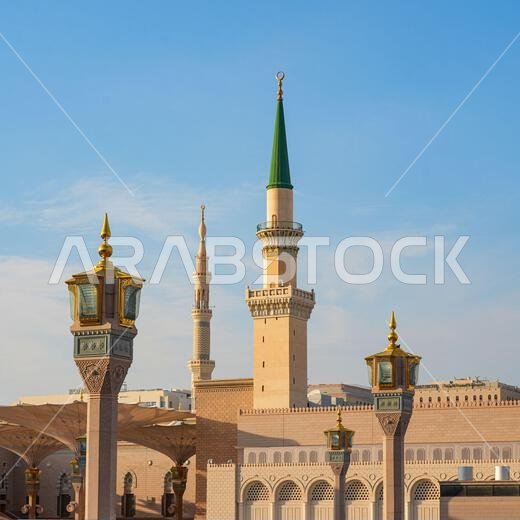 مئذنة المسجد النبوي في المدينة المنورة، المملكة العربية السعودية